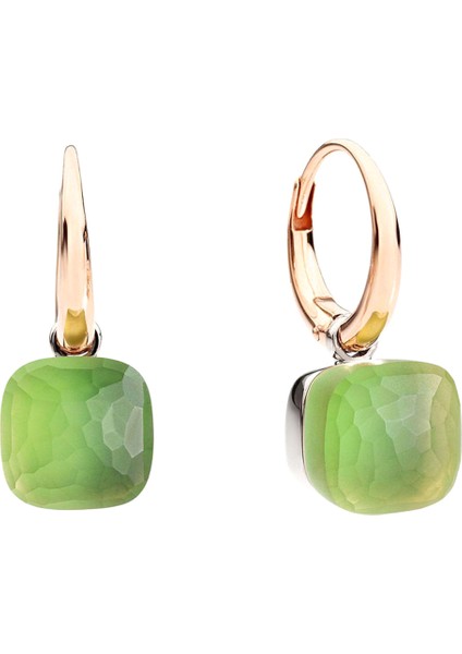 Nudo Lemon Quartz Taşlı Kadın Rose Gold Küpe