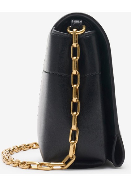 Slt Mini Snip Chain Siyah Kadın Omuz Çantası