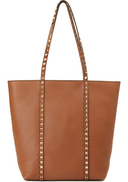 Rockstud Kahverengi Kadın Deri Çanta fırsatları