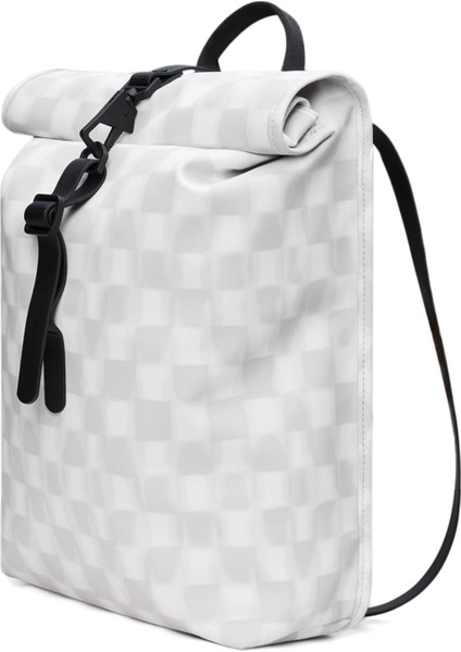Rolltop Rucksack Mini W3 Beyaz Sırt Çantası