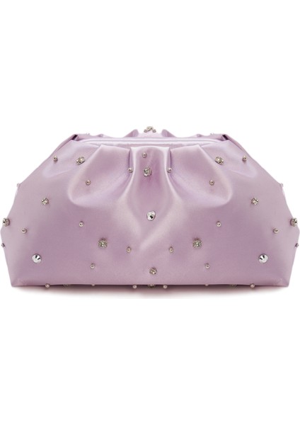 Vega Lilac Nakıi Swarovski Taşlı El Portföyü