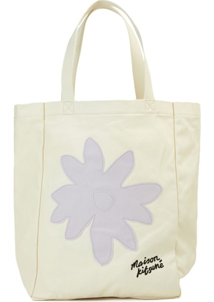 Daisy Flower Lila Kadın Alışveriş Çantası