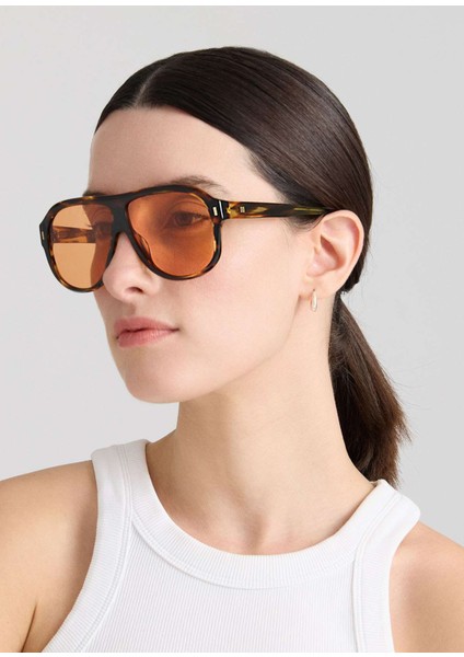 Hm 1669 C4 Havana Asetat Unisex Güneş Gözlüğü