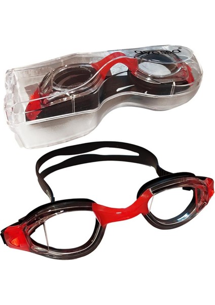 Renkli Yüzücü Gözlüğü Siyah, Kırmızı, Mavi, Mor Seçenekleriyle Rahat Kullanıma Uygun