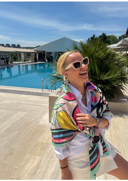 Maya Desenli Şal Pareo