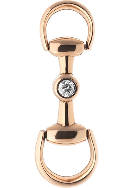 Horsebit Kadın Rose Gold Küpe