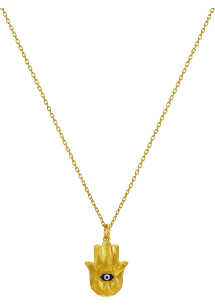 Hamsa Formlu Altın Charm
