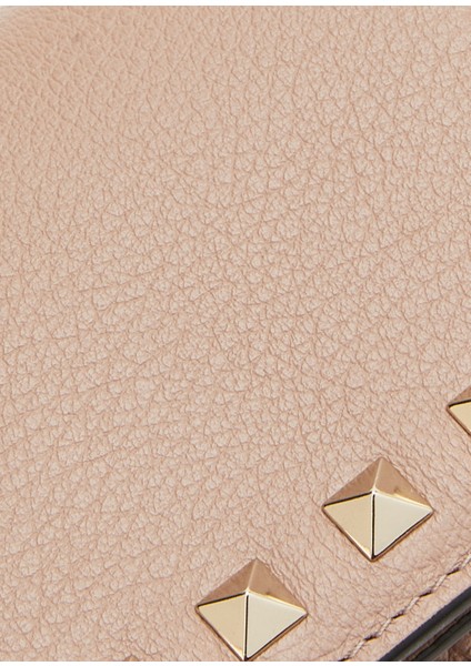 Small Rockstud Pudra Kadın Deri Cüzdan