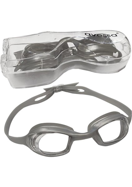 2437 Yüzücü Gözlüğü Gri, Rahat ve Şık Tasarımıyla Kullanıma Hazır