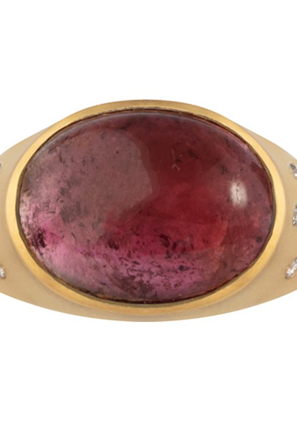 Pink Tourmaline Hydra Kadın Altın Yüzük