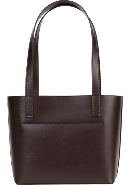 Kahverengi Deri Kadın Mini Tote El Çantası modelleri