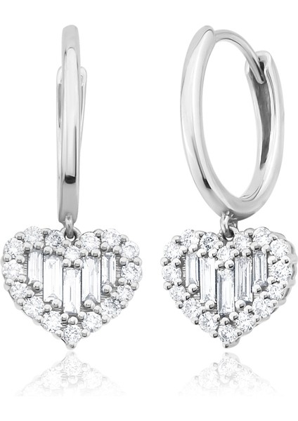 Love Fall In Love Silver Kadın Altın Küpe