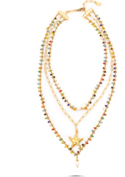 Gypsy Chain Love Kadın Altın Kaplama Kolye