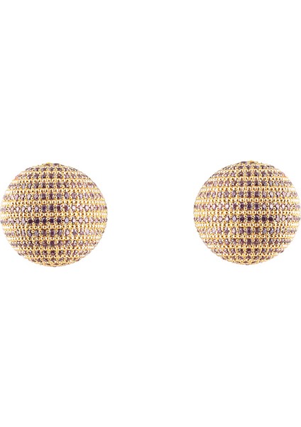 Disco Lila Kadın Küpe