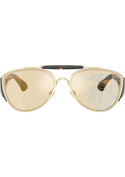 Light Gold Pilot Stil Unisex Güneş Gözlüğü