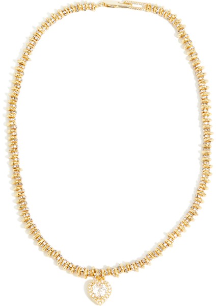 Gold Kalp Taşlı Kadın Kolye