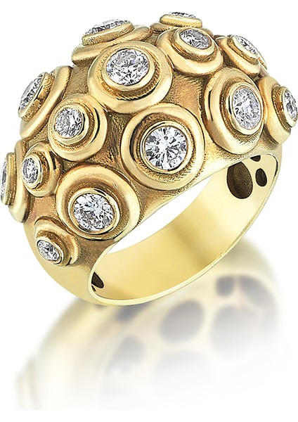 Diamond Hammam Kadın Altın Yüzük