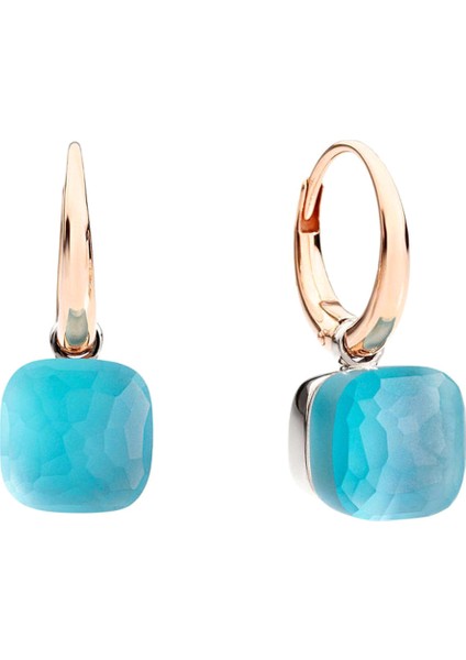 Nudo Mavi Topaz Taşlı Kadın Rose Gold Küpe fiyatları
