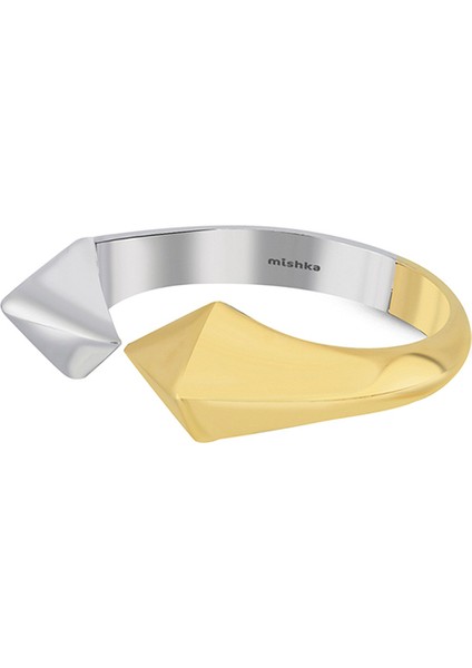 Chamelion Çift Renkli 22 Ayar Altın Kaplama 925 Ayar Gümüş Unisex Yüzük