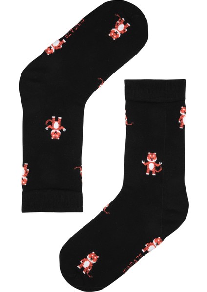 Tiger Desenli Bambu Unisex Çorap