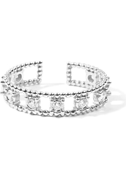 9 Diamonds 14 Ayar White Gold Ear Cuff fiyatları