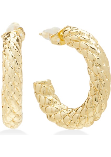 Gold Dokulu Kadın Küpe modelleri