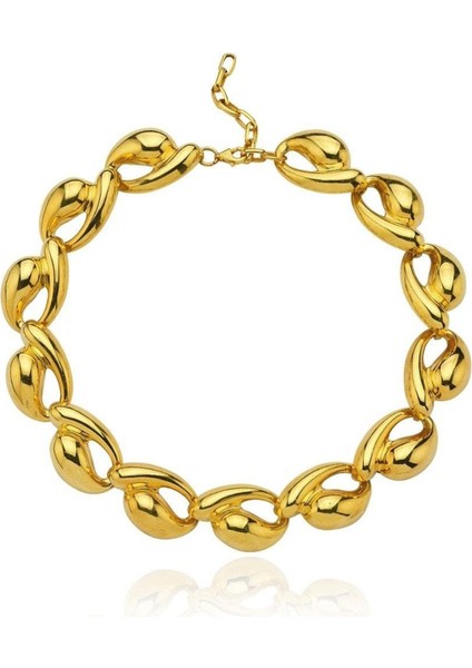 Tina Gold Büyük Midye Kadın Gümüş Kolye