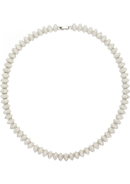 Silver Taşlı Kadın Kolye