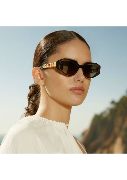 Capsule Gaia 6698 2 Cat Eye Havana Altın Kadın Güneş Gözlüğü modelleri