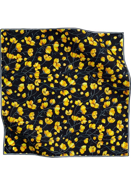 Twill Çift Baskılı Ipek Eşarp