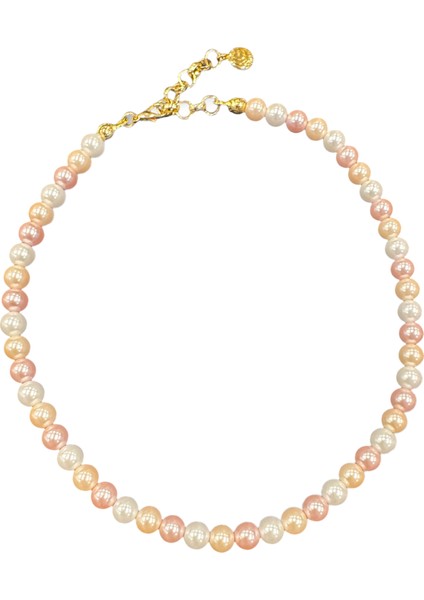 Sweet Pearl Necklace 24 Ayar Altın Kaplama Kadın Inci Kolye