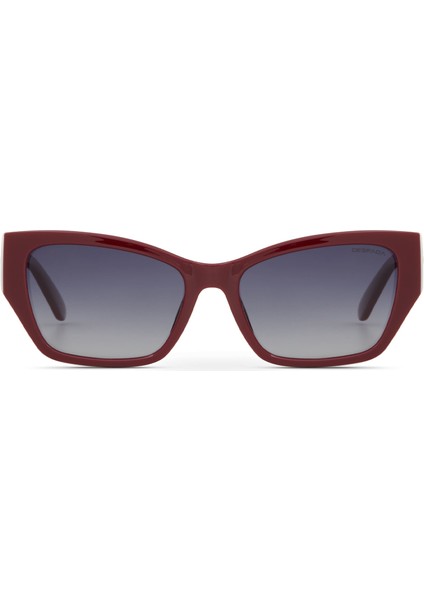 Ds 2358 C4 Cat Eye Bordo Asetat Kadın Güneş Gözlüğü