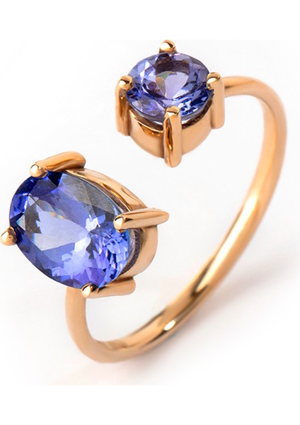Deep Sea Ring Tanzanite 8 Ayar Kadın Altın Yüzük fiyatları