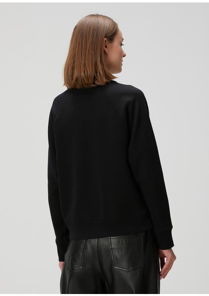 Upper Siyah Logolu Sweatshirt