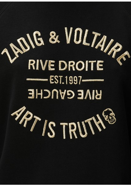 Upper Siyah Logolu Sweatshirt