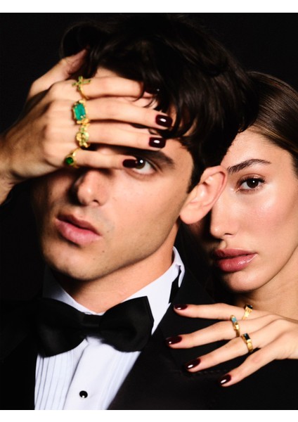 Koi 18 Ayar Altın Kaplama Gümüş Unisex Yüzük indirimleri