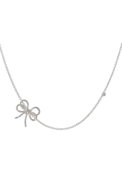Silver Ribbon Zirkon Taşlı Kadın Kolye