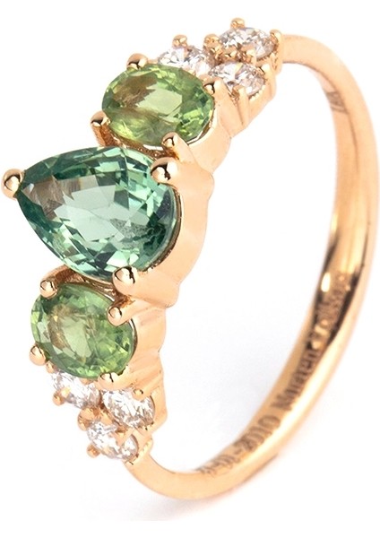 Forrest Ring 8 Ayar Rose Gold Kadın Altın Yüzük modelleri