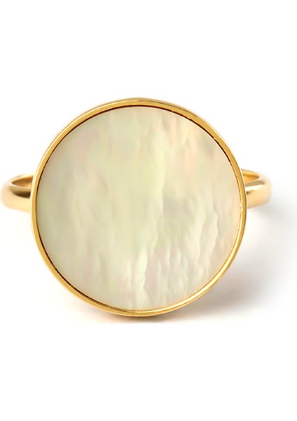 Mother Of Pearl Ring 14 Ayar Kadın Altın Yüzük