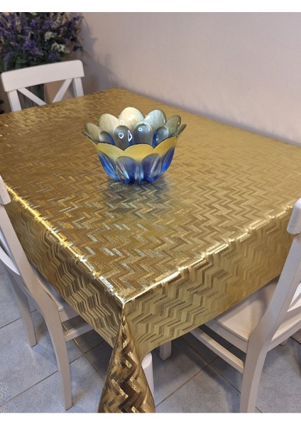 Gold Parlak Silinebilir Masa Örtüsü - Elyaflı Pvc Muşamba fiyatları