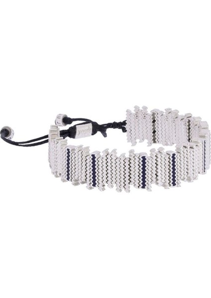 Enamel Heartbeat Gümüş El Yapımı Kadın Bileklik