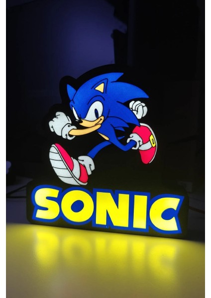 Sonic Tasarımlı Gece Lambası