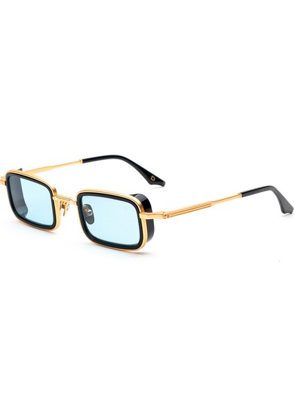 Merton Altın Mavi Titanyum Unisex Güneş Gözlüğü fiyatları