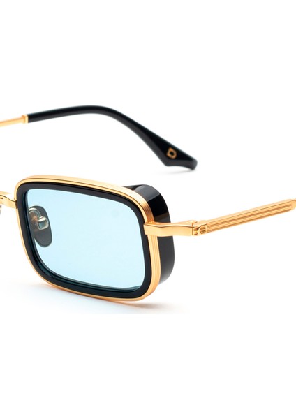 Merton Altın Mavi Titanyum Unisex Güneş Gözlüğü fırsatları
