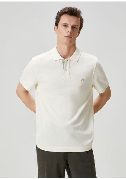 Krem Polo Yaka T-Shirt modelleri