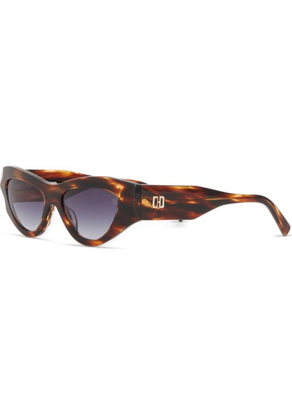 Hm 1709 C2 Cat Eye Havana Asetat Kadın Güneş Gözlüğü