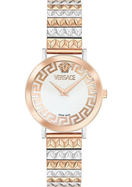 VRSCVE9A00324 Rose Gold Metalik Gri Çelik Kadın Kol Saati