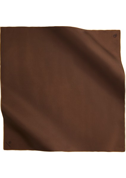 Kahveregi Ipek Twill Kadın Eşarp