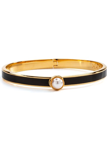 Skinny Cabochon Inci Taşlı Menteşeli Bileklik
