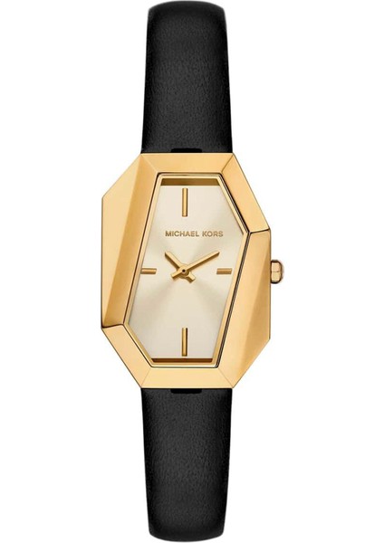 MK4880 Siyah Deri Kadın Kol Saati